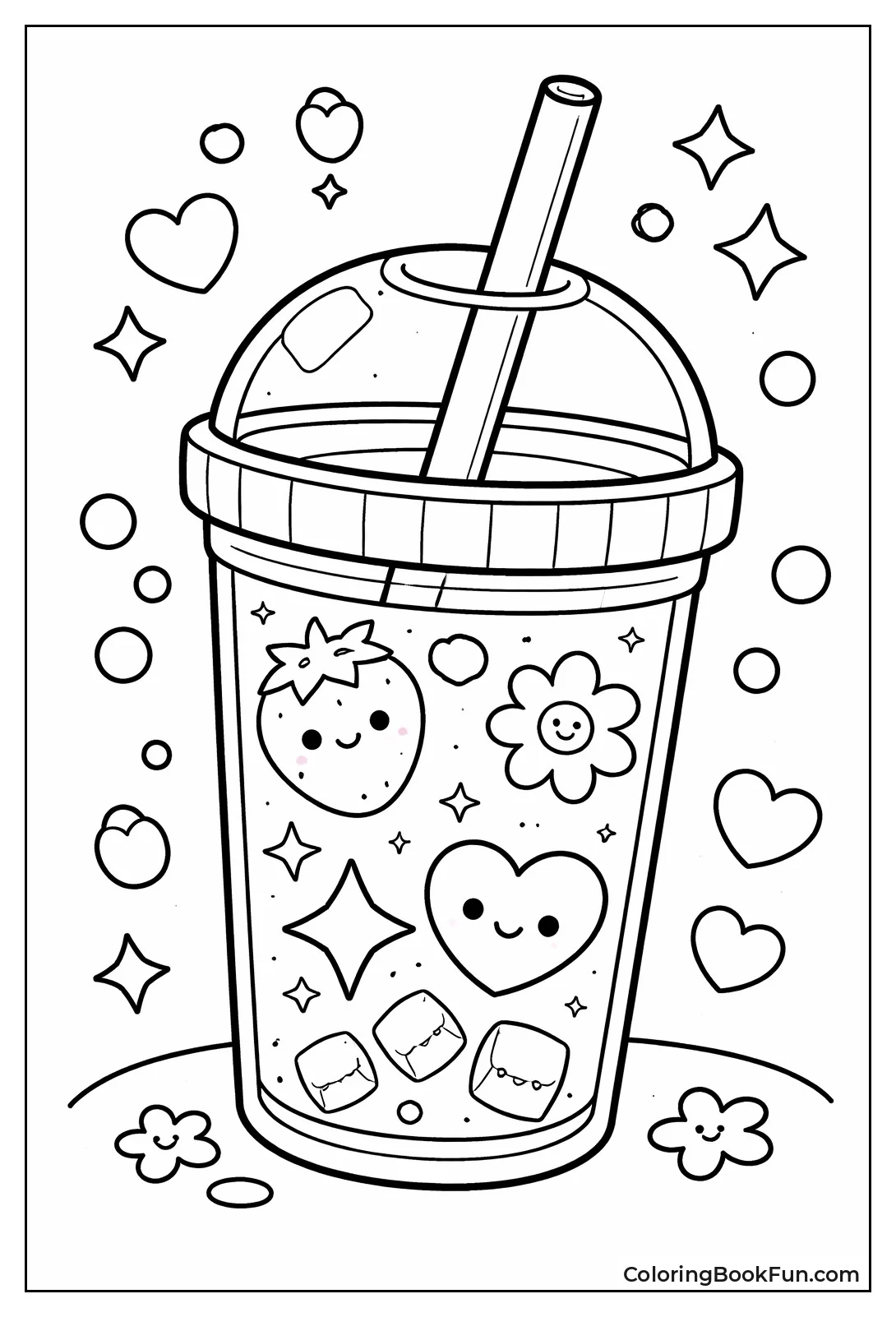 Reusable Tumbler with Straw