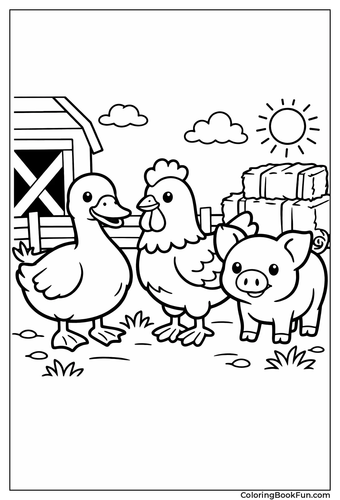 Duck with Chicken Piglet