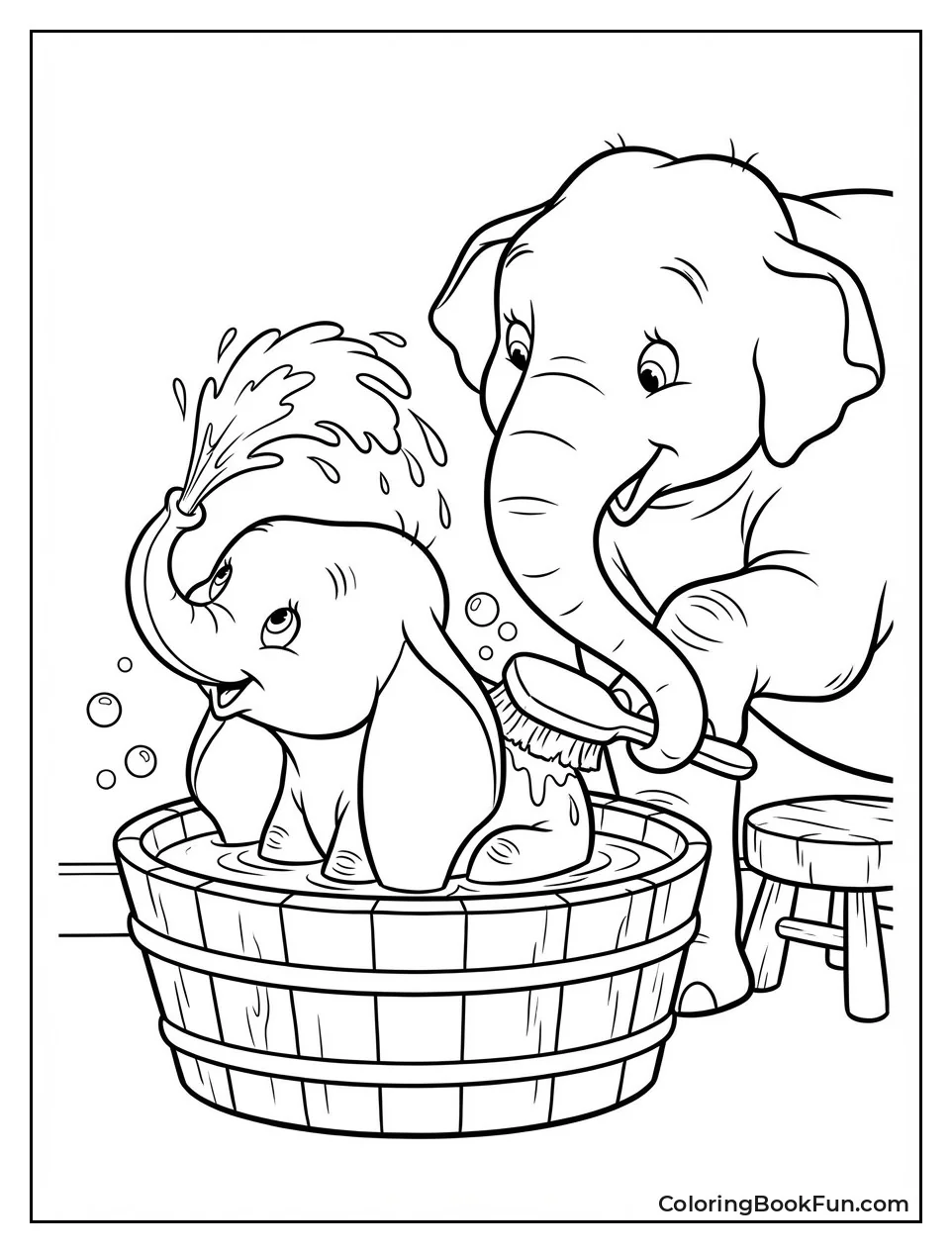 Dumbo in Bubble Bath