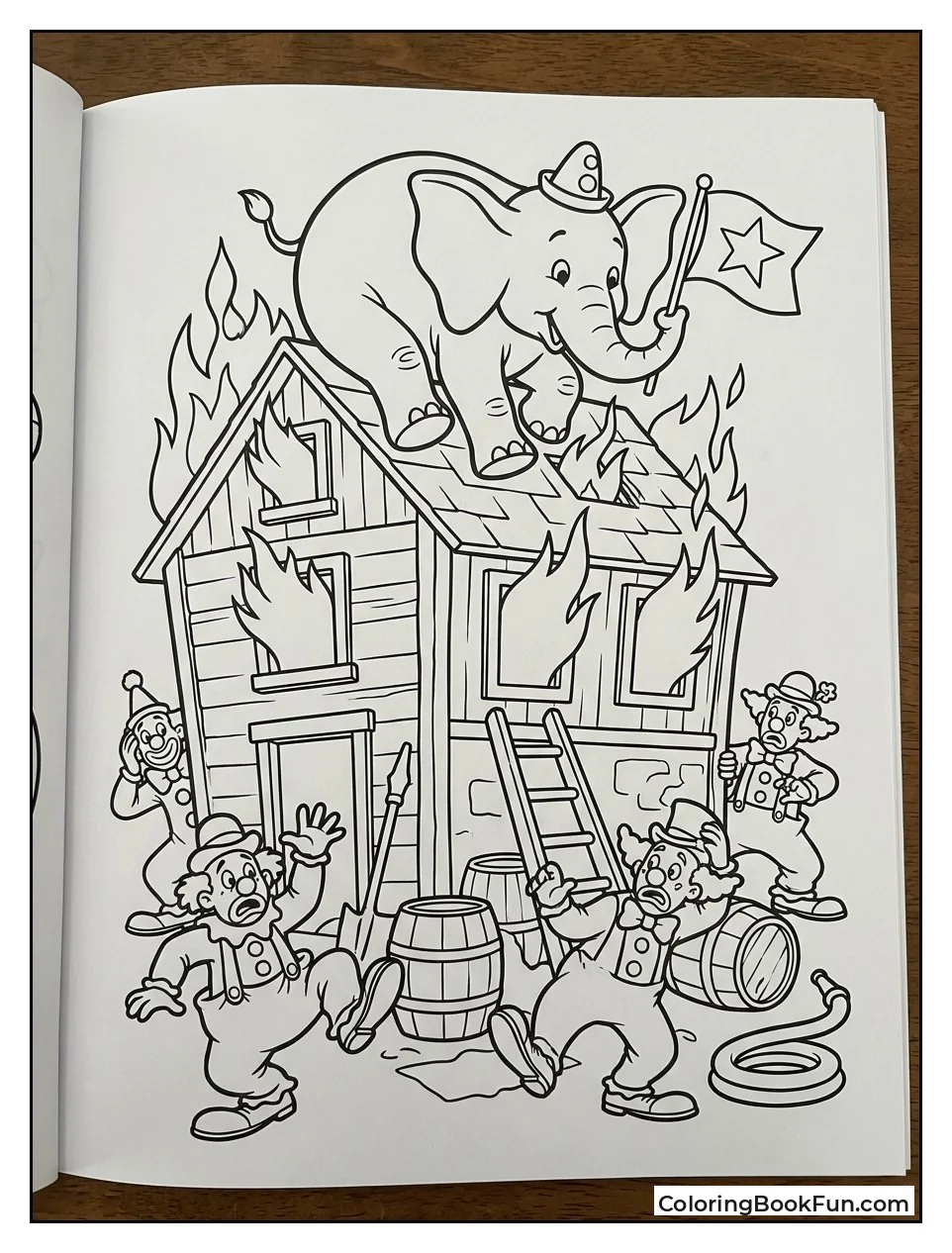 Dumbo on Burning Building