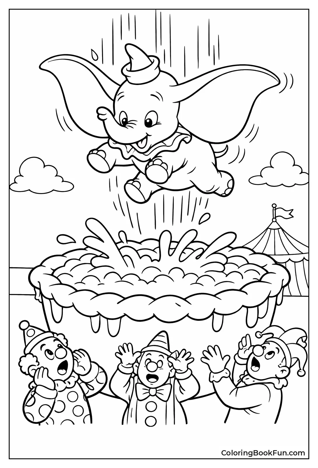 Dumbo Falling in Pie