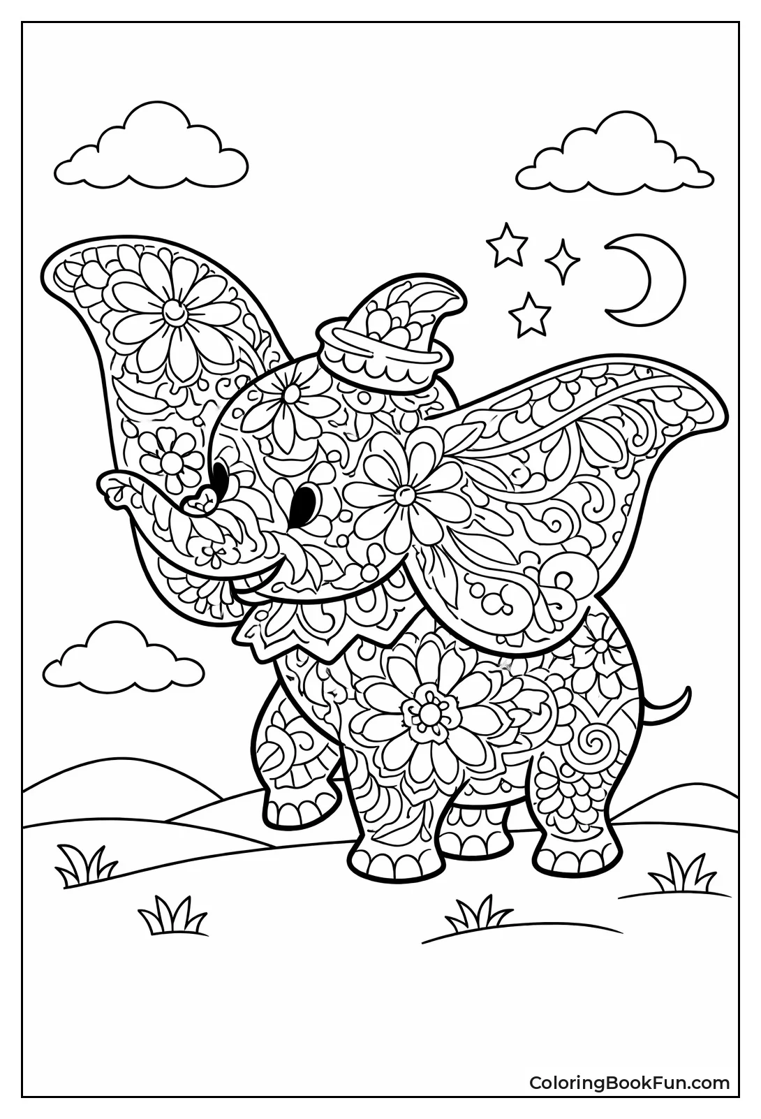 Floral Pattern Dumbo