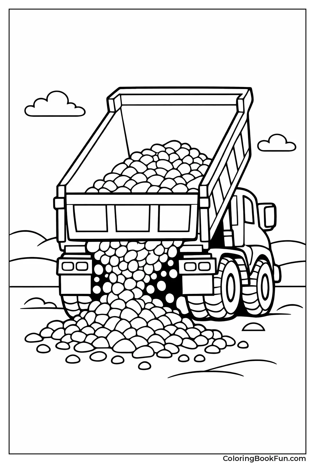 Rear Dump Truck Spills
