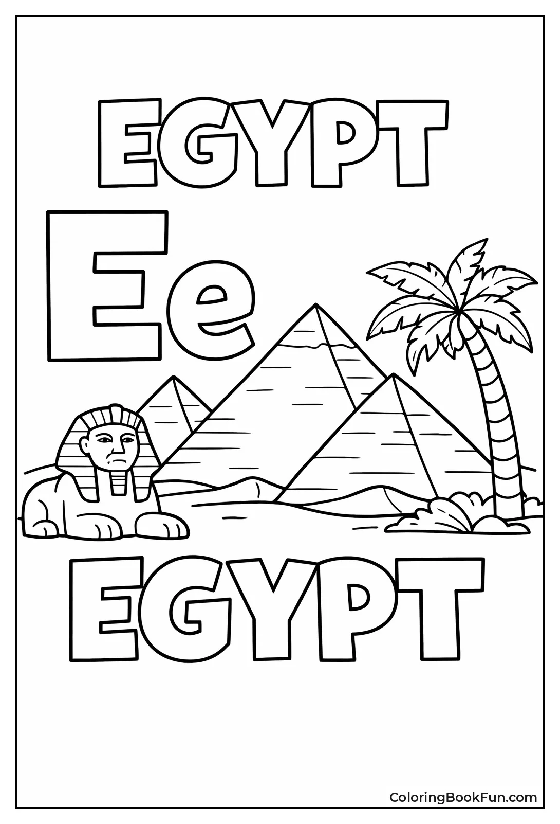 E for Egypt Pyramids
