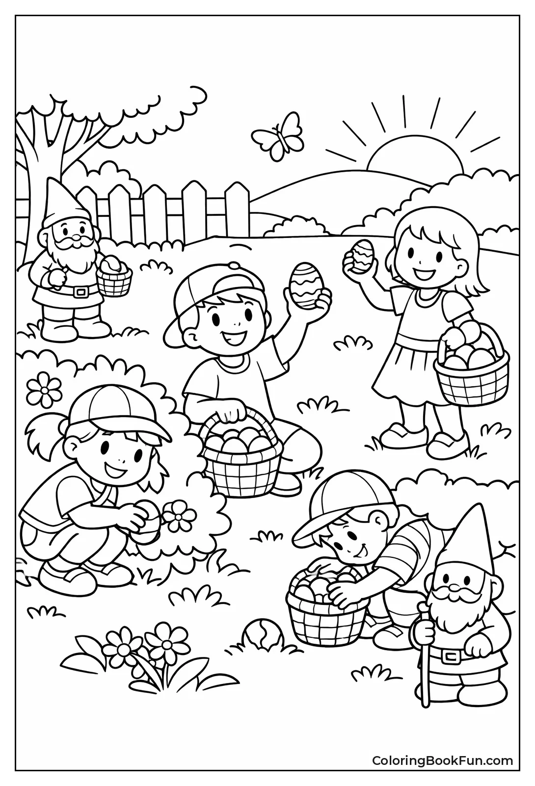 Kids Hunting Garden Eggs