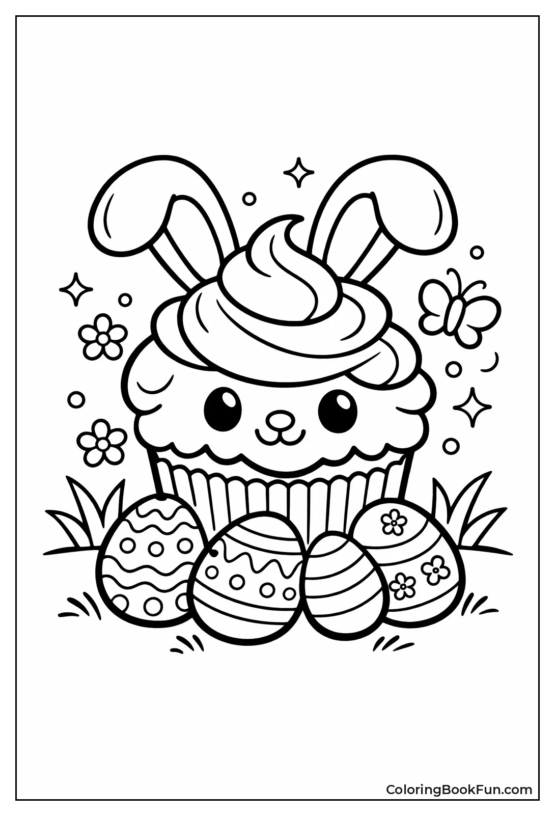 Easter Bunny Cupcake