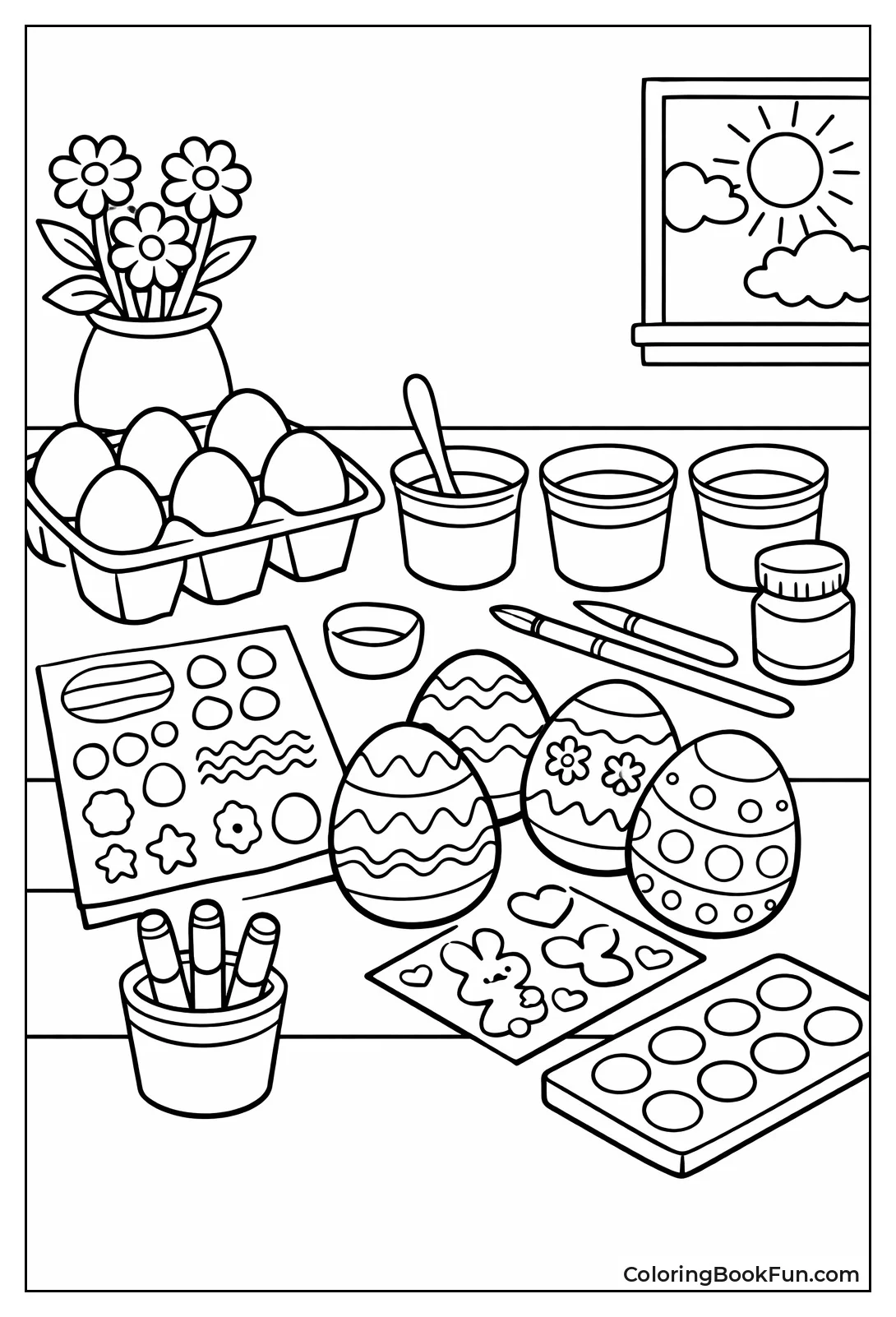 Egg Painting Station