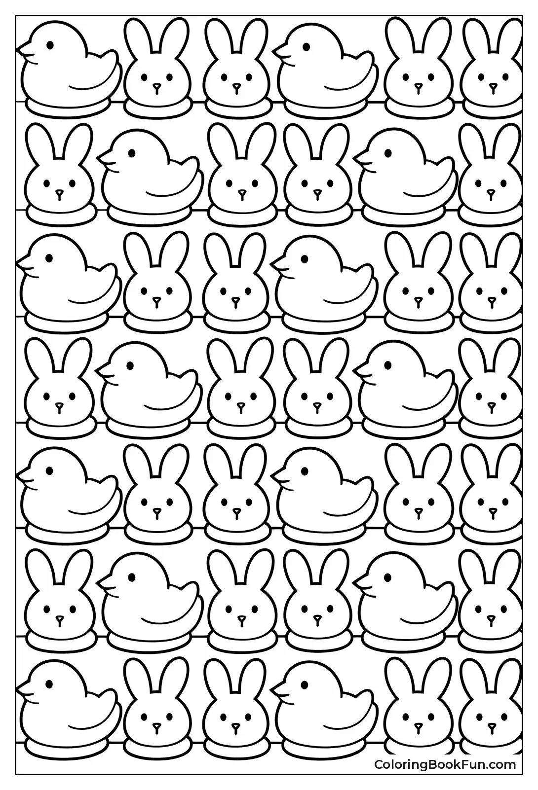 Peeps Chicks Pattern