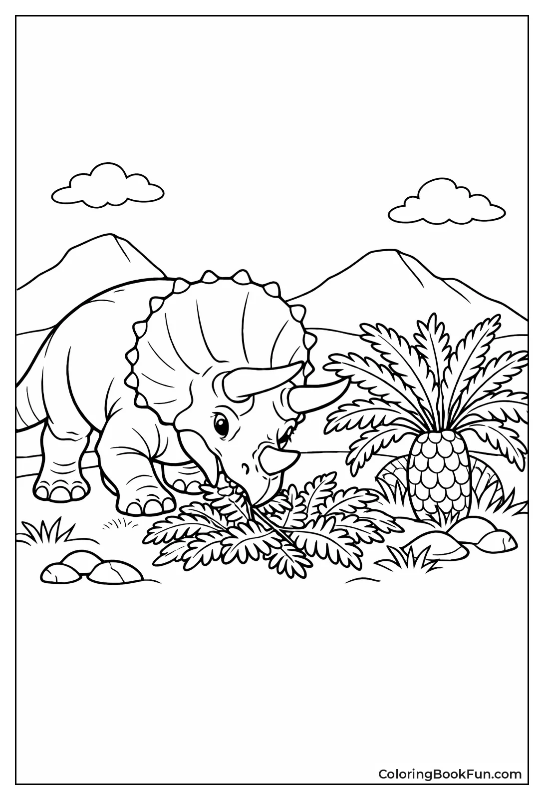 Triceratops Eats Tall Ferns
