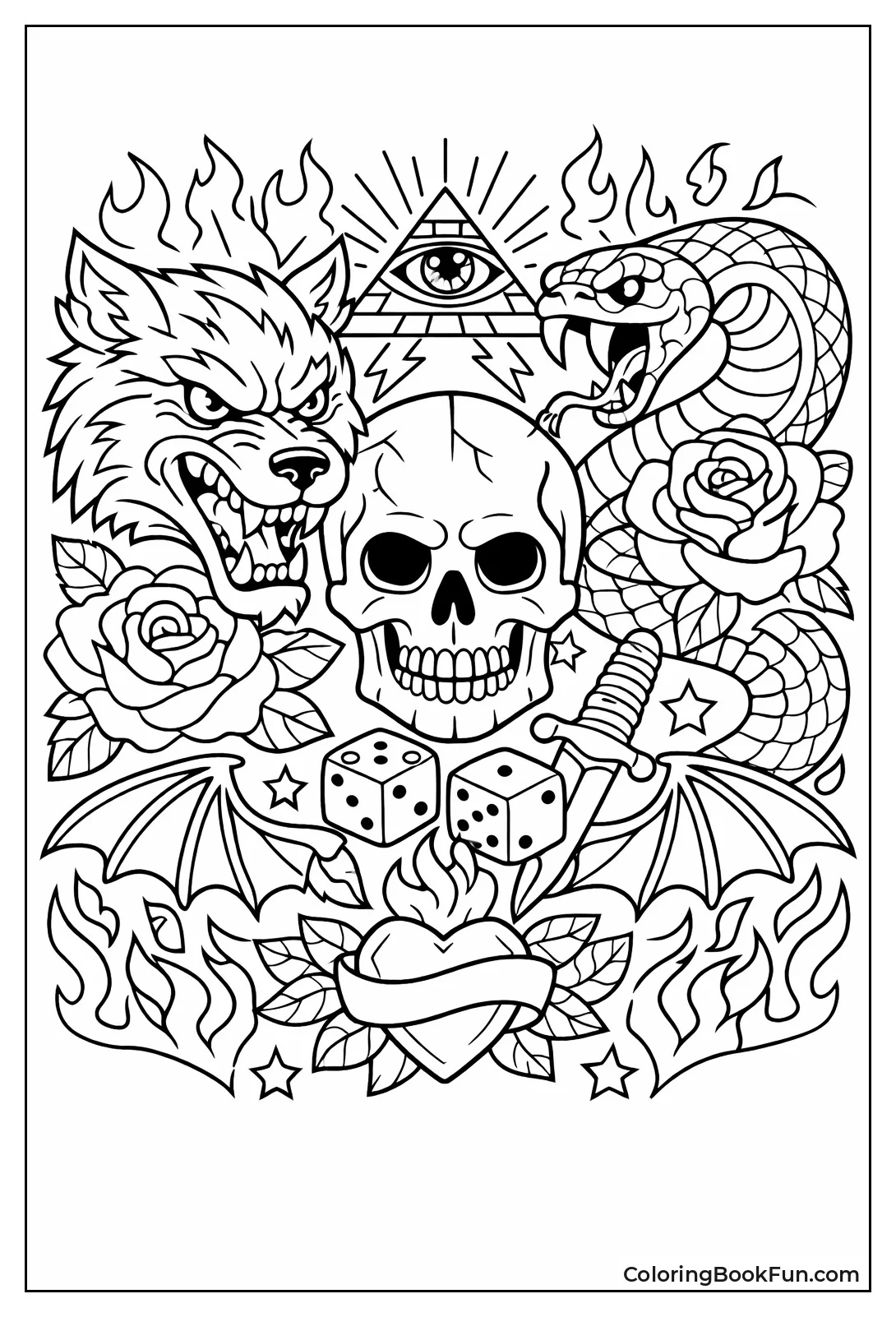 Fierce Animal Skull Tattoos