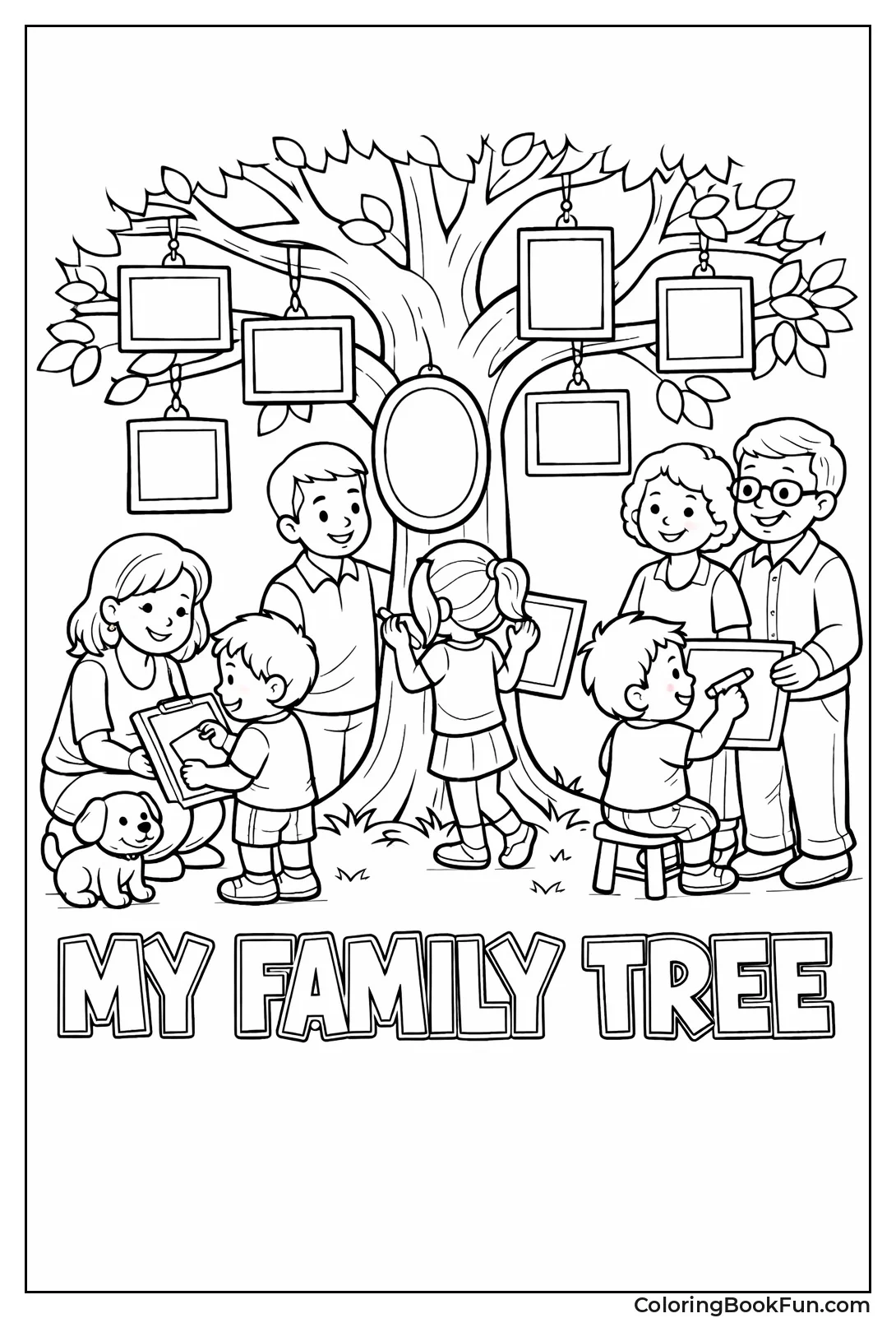 Family Tree Portrait Frames