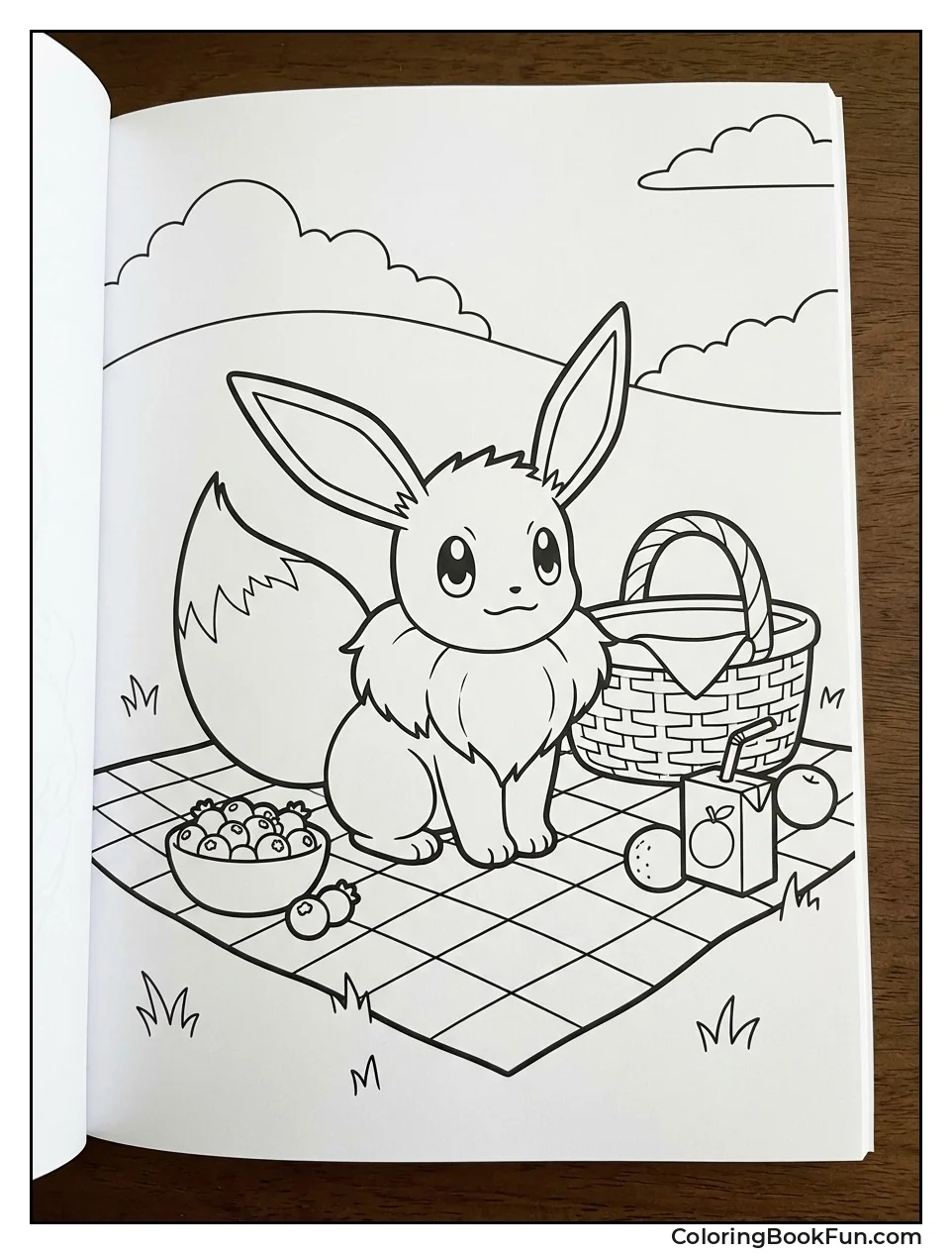 Eevee Picnicking with Berries