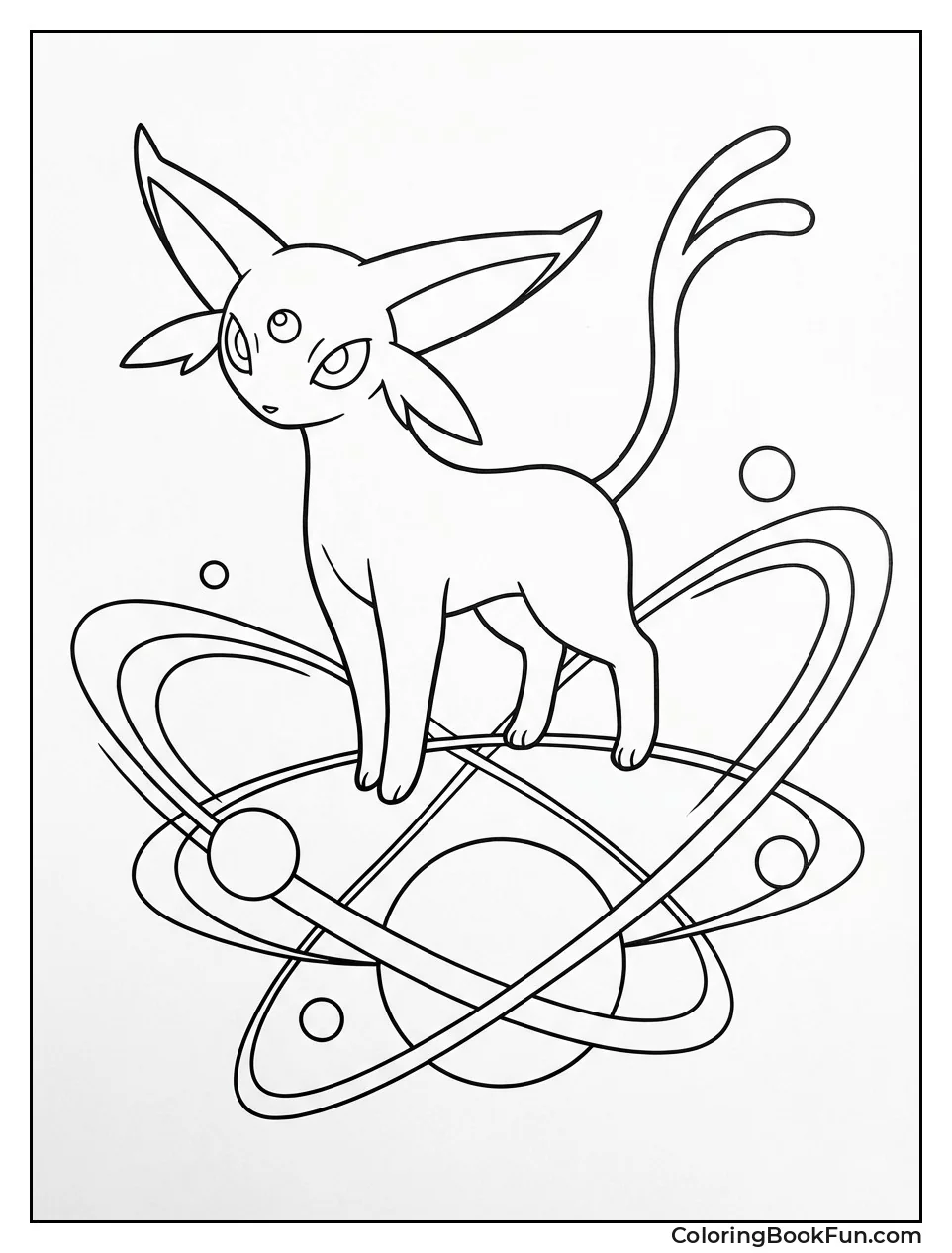 Espeon Glowing with Psychic