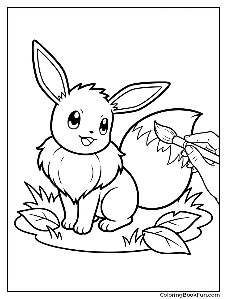 Brushing Eevee Fluffy Tail