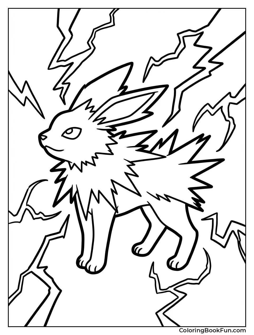 Jolteon with Electric Sparks