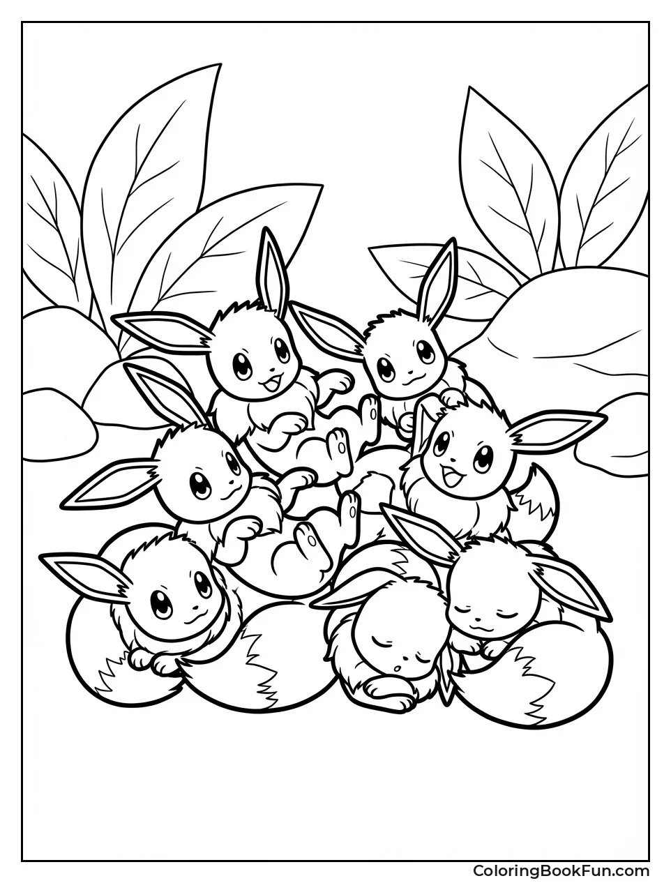 Litter of Baby Eevees