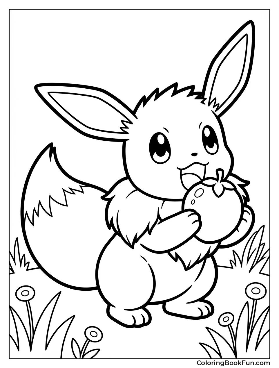 Eevee Holding Oran Berry