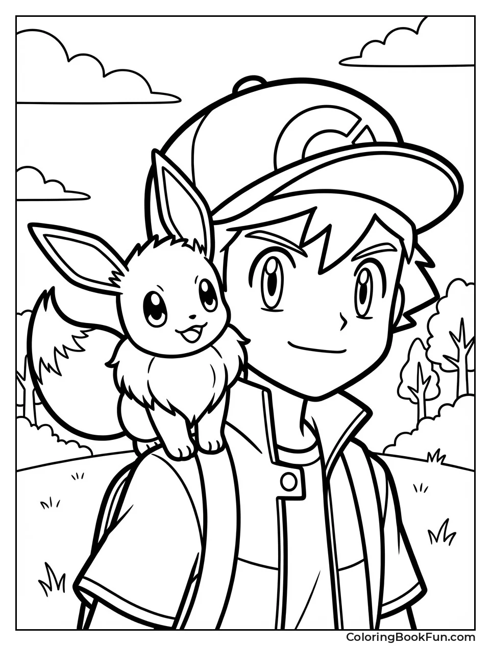 Eevee on Trainer Shoulder