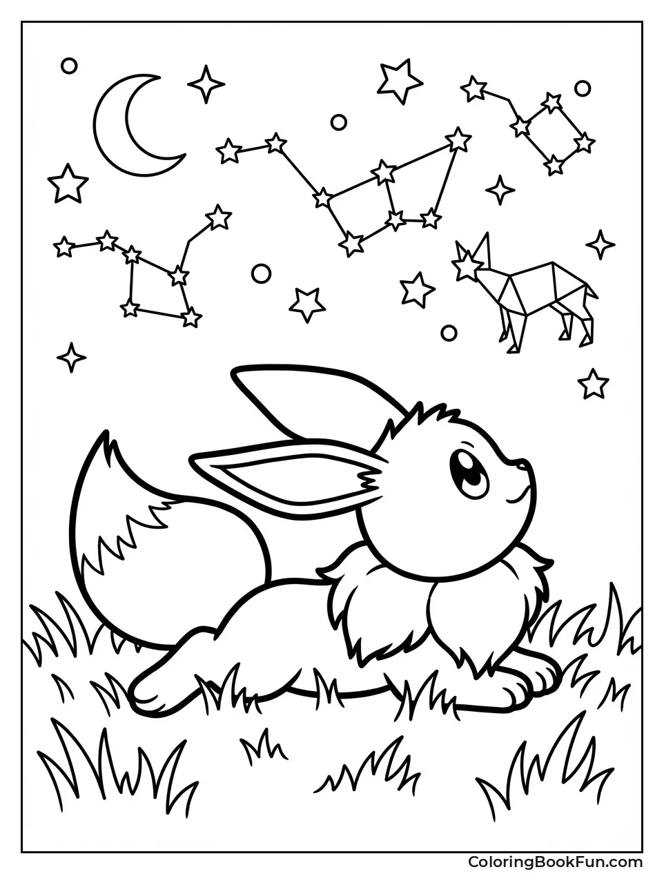 Eevee Gazing at Stars