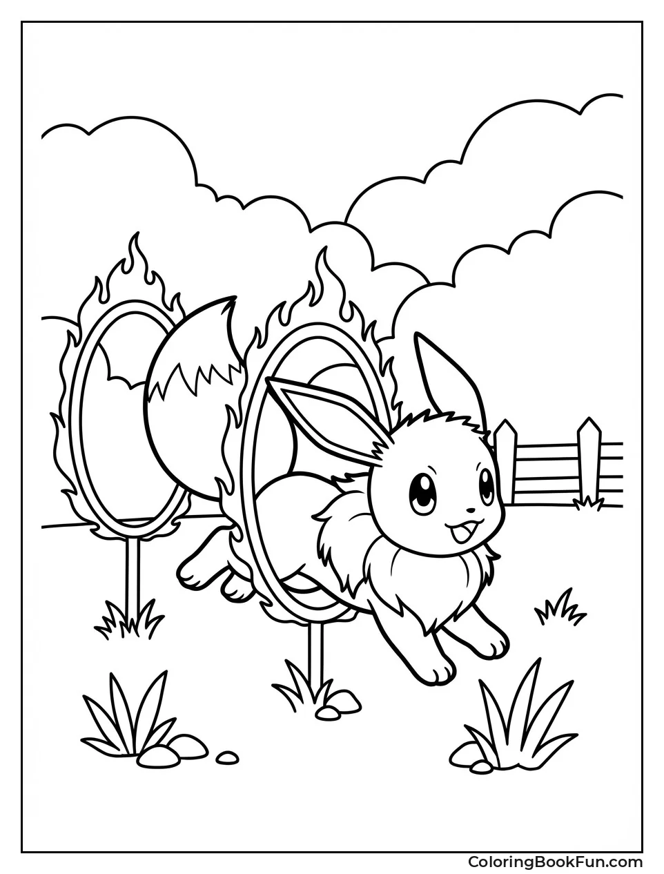 Eevee Jumping Training Hoops