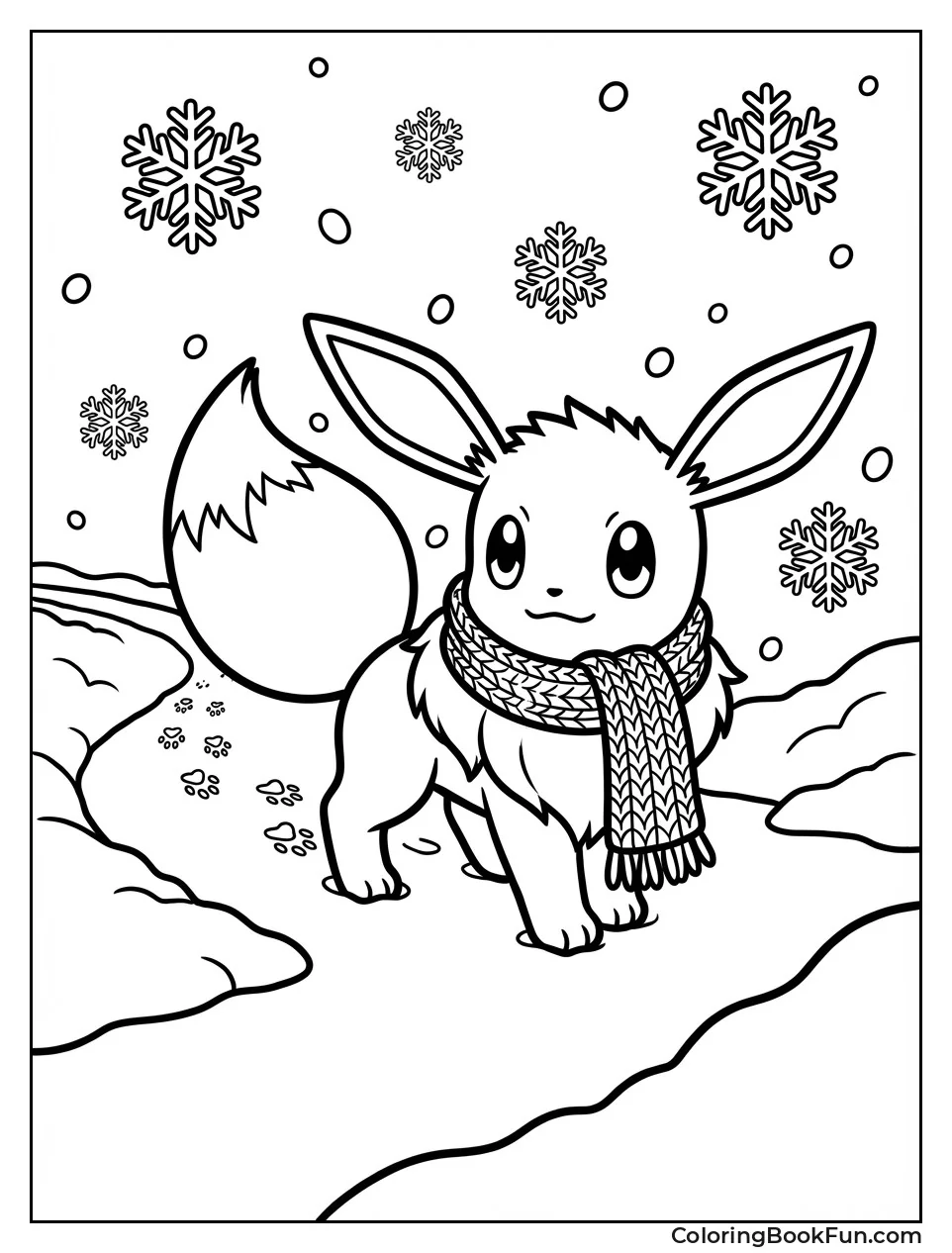 Eevee Scarf in Snow