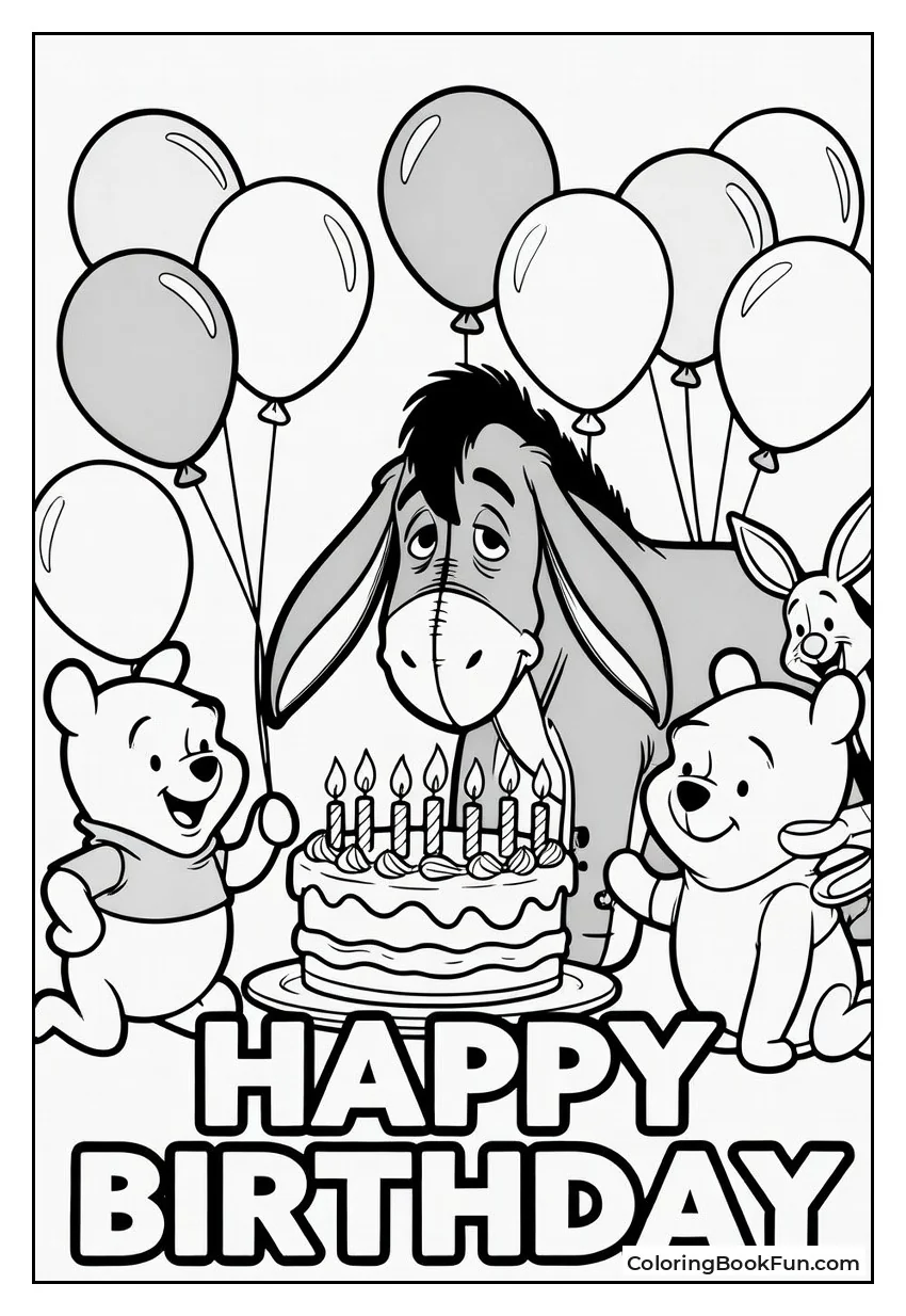 Eeyore Birthday Party Surprise