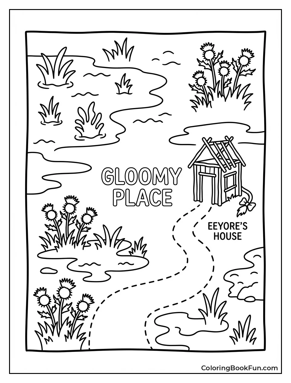 Map of Gloomy Place Corner