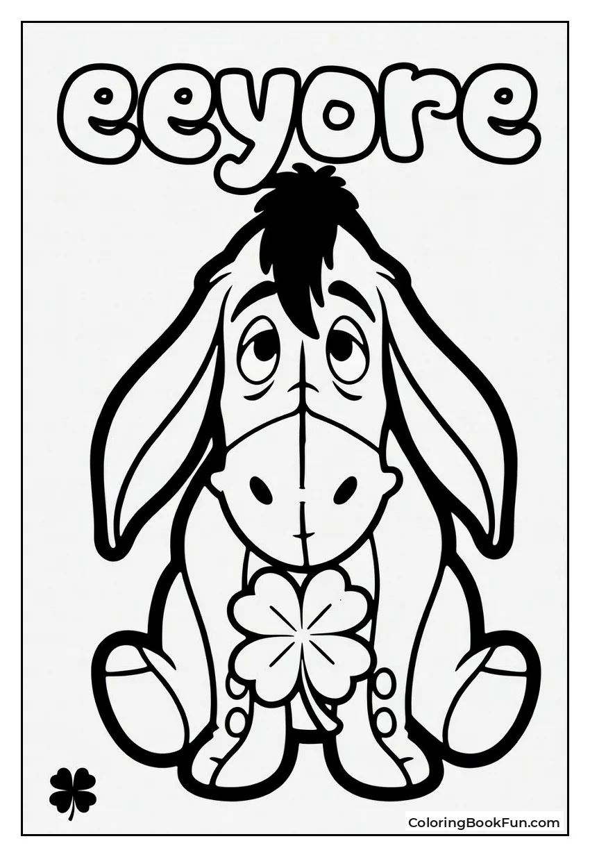 Eeyore Finds Lucky Clover