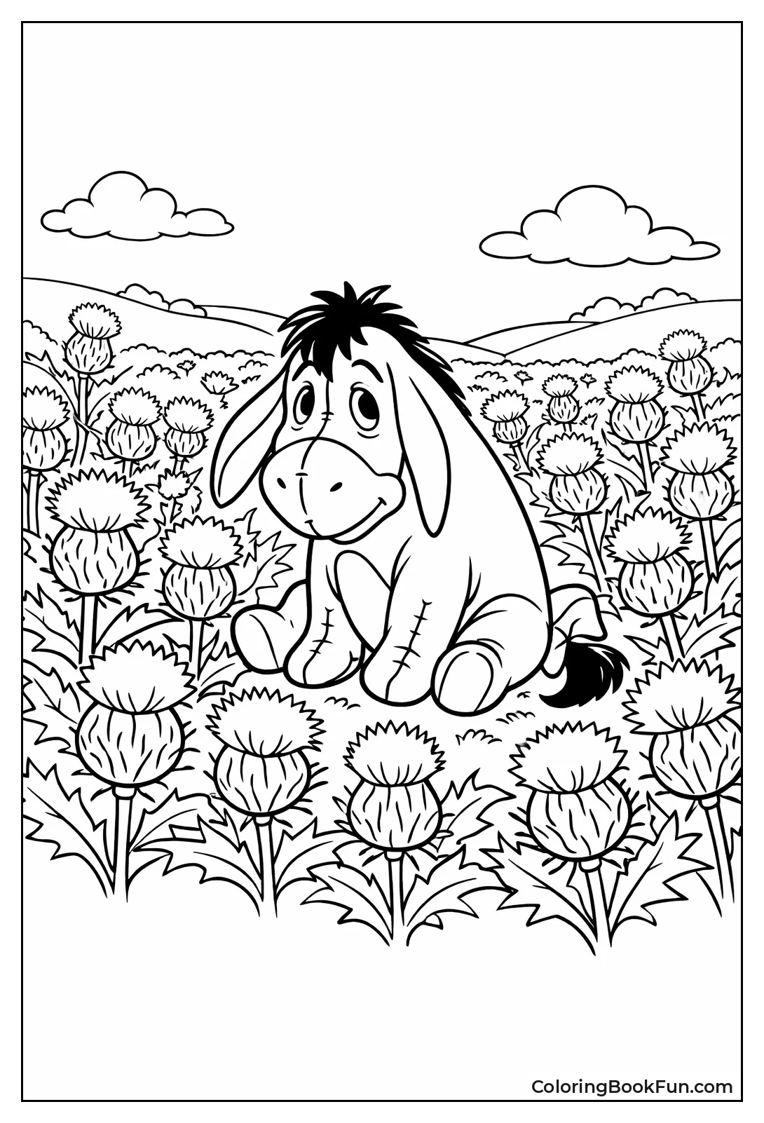Eeyore in Thistle Field