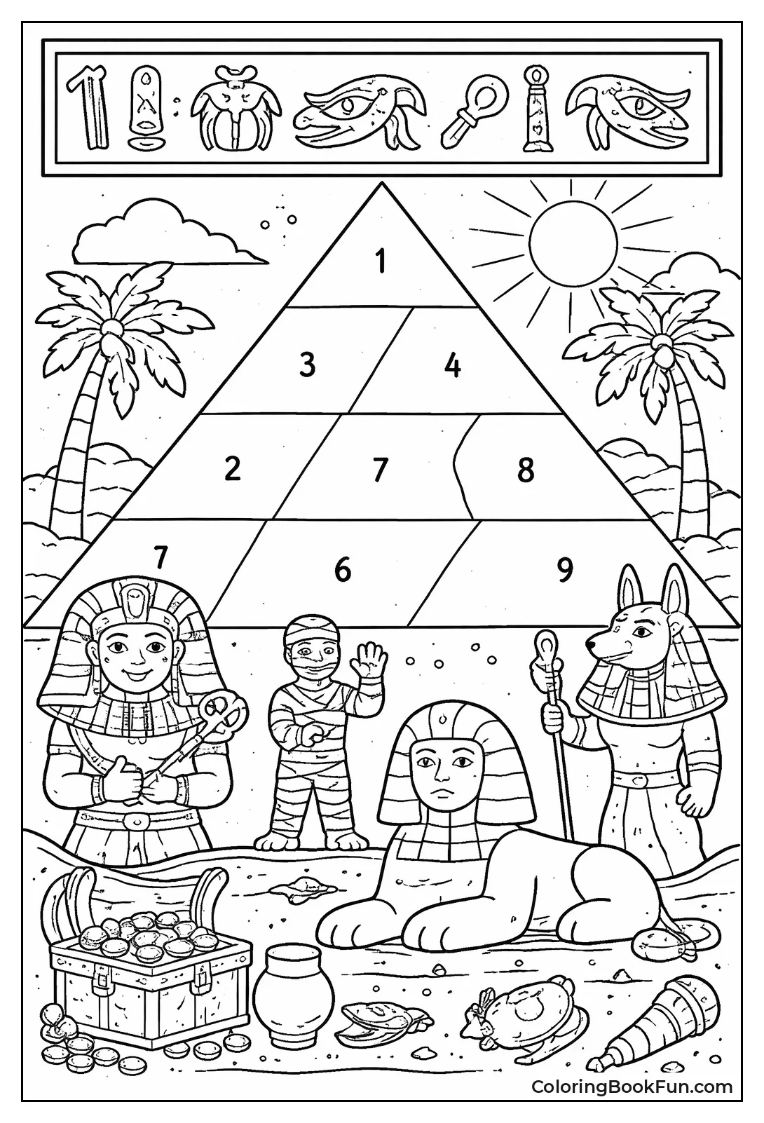 Numbered Color Pyramid