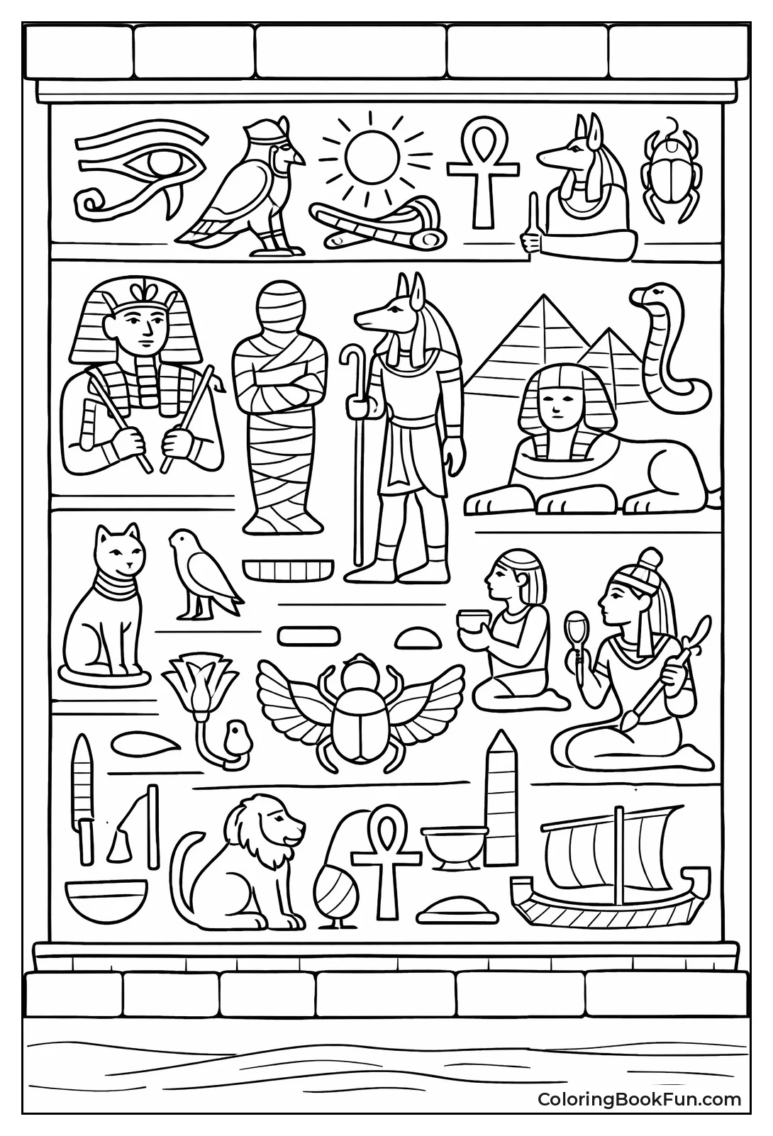 Hieroglyph Wall Panel
