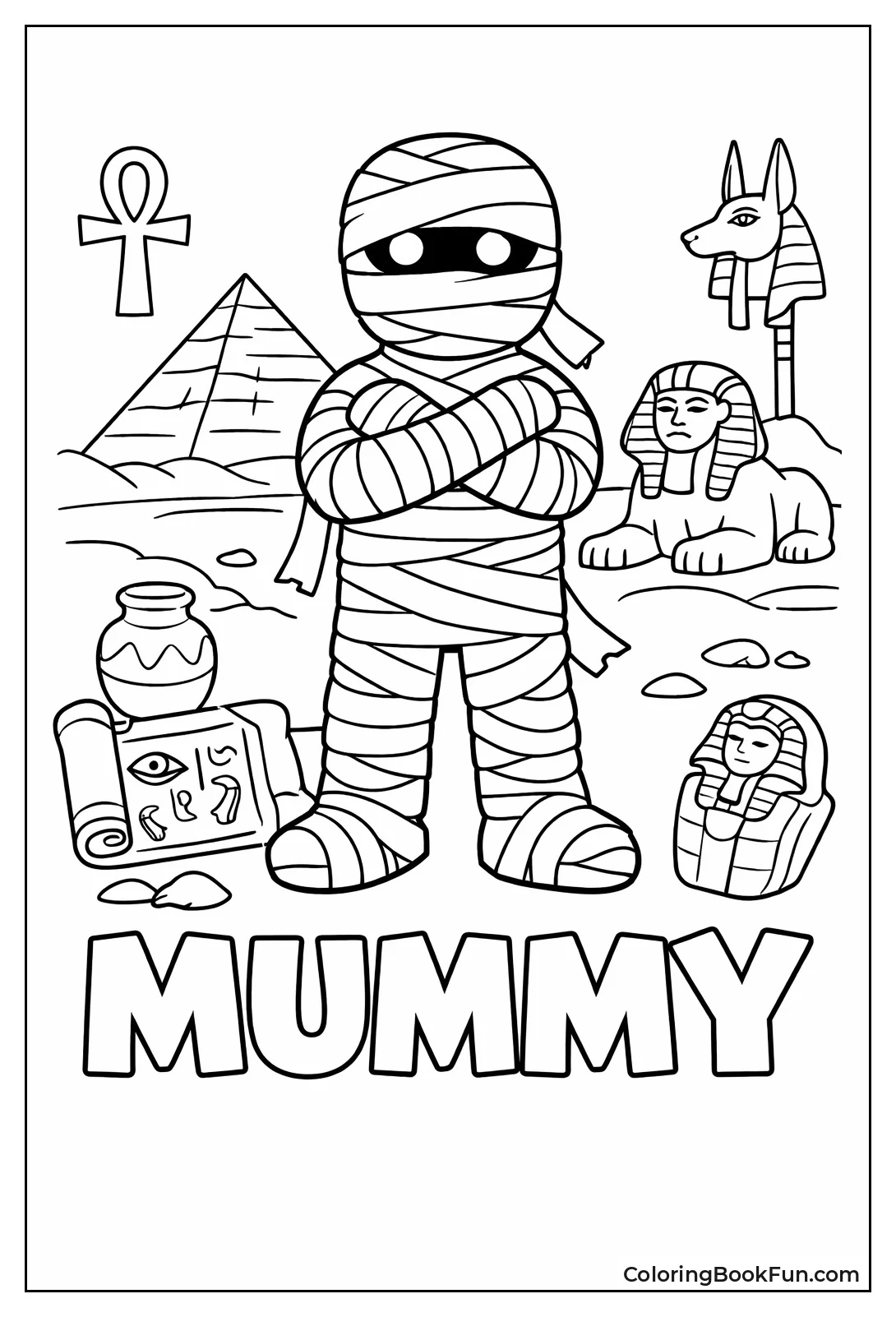 Big Mummy Flashcard