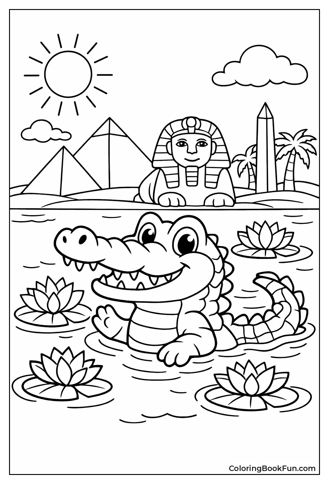 Friendly Nile Crocodile