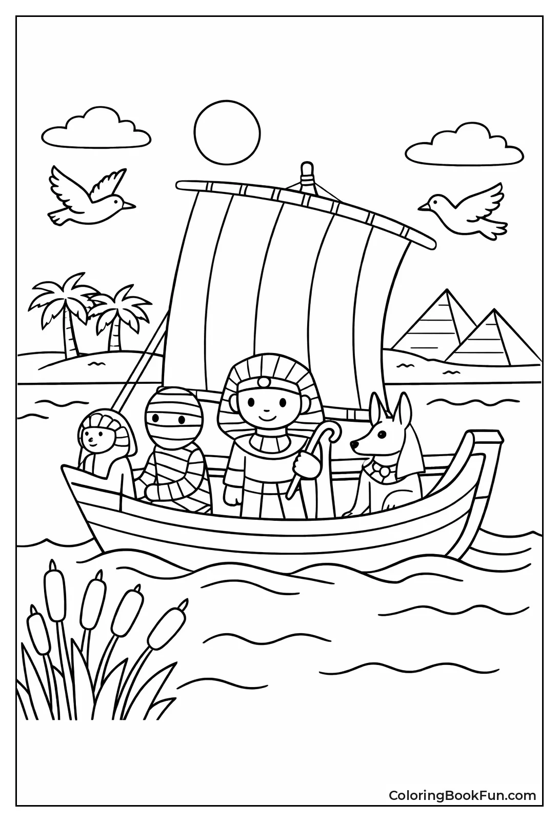 Nile Felucca Sailboat