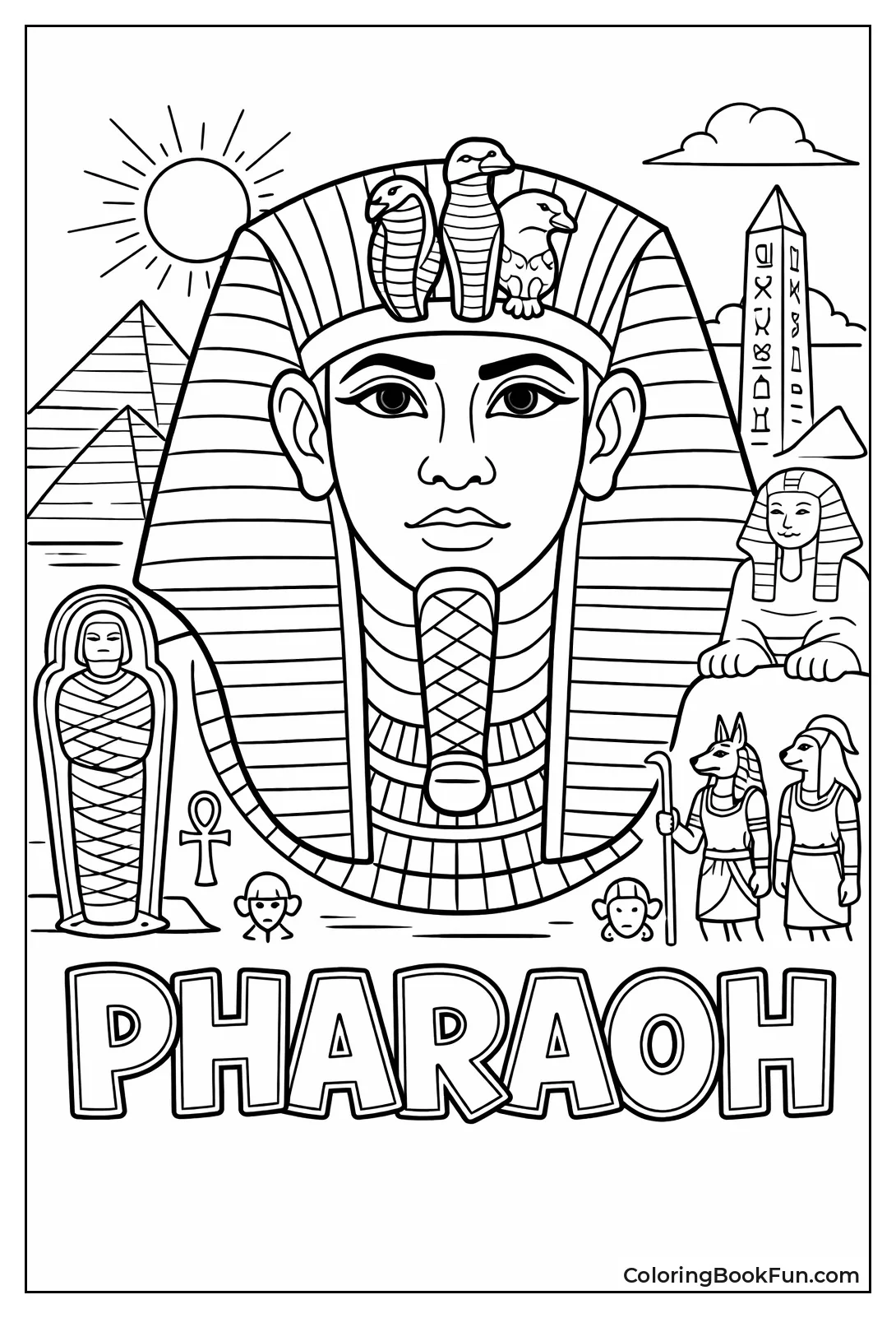 Striped Pharaoh Headdress