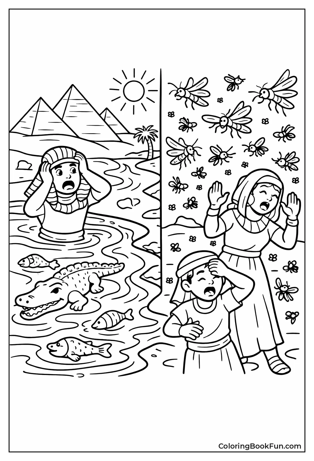 Egypt Plagues Scenes