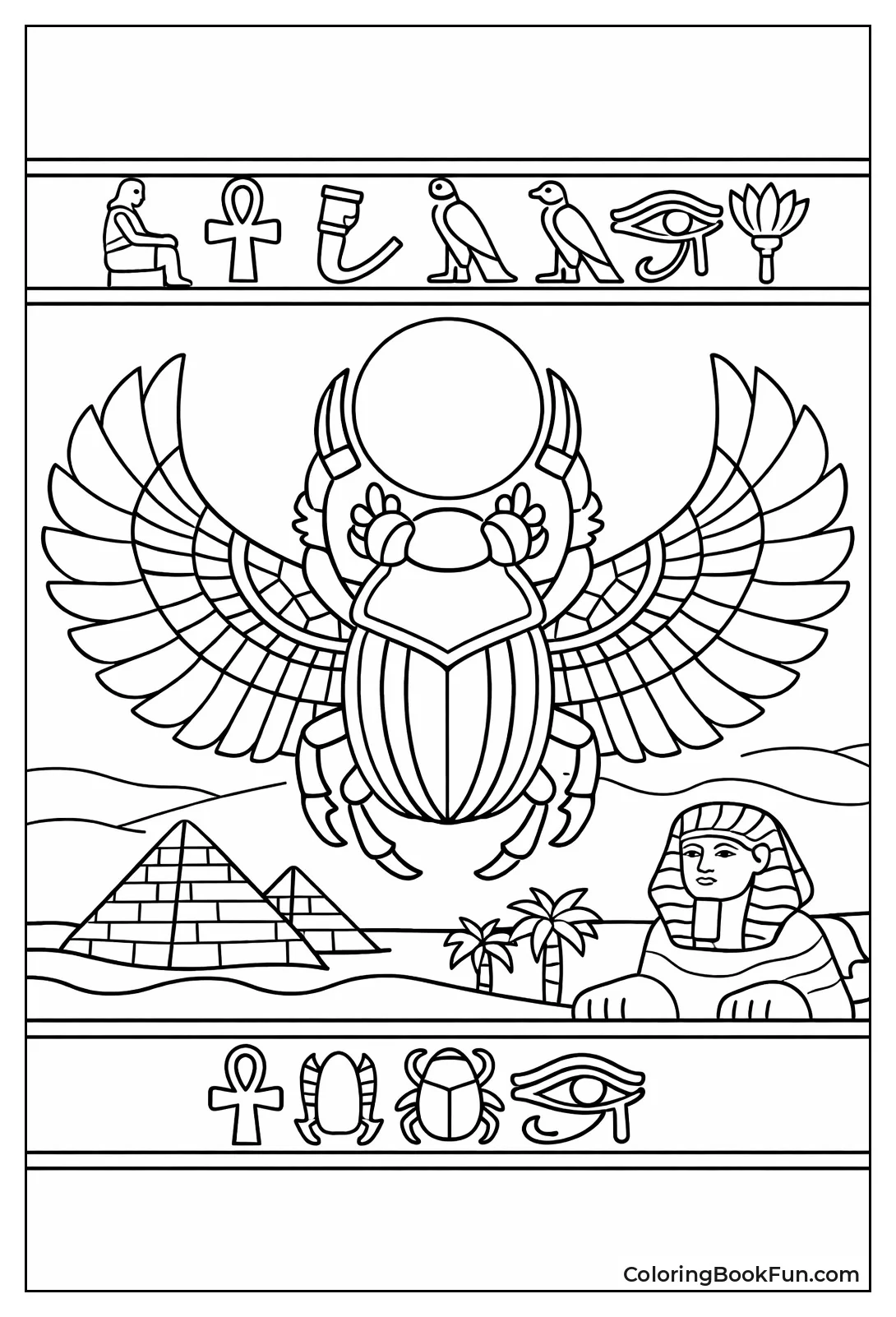 Winged Scarab Beetle