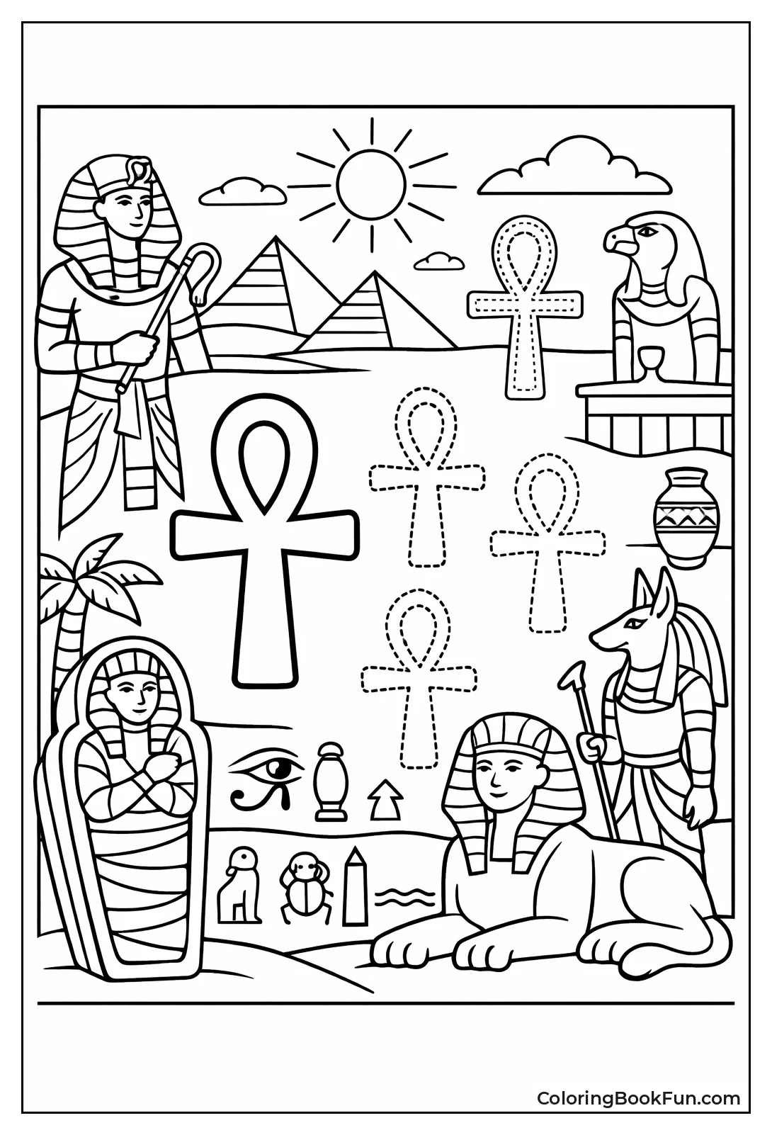 Tracing Ankh Symbol