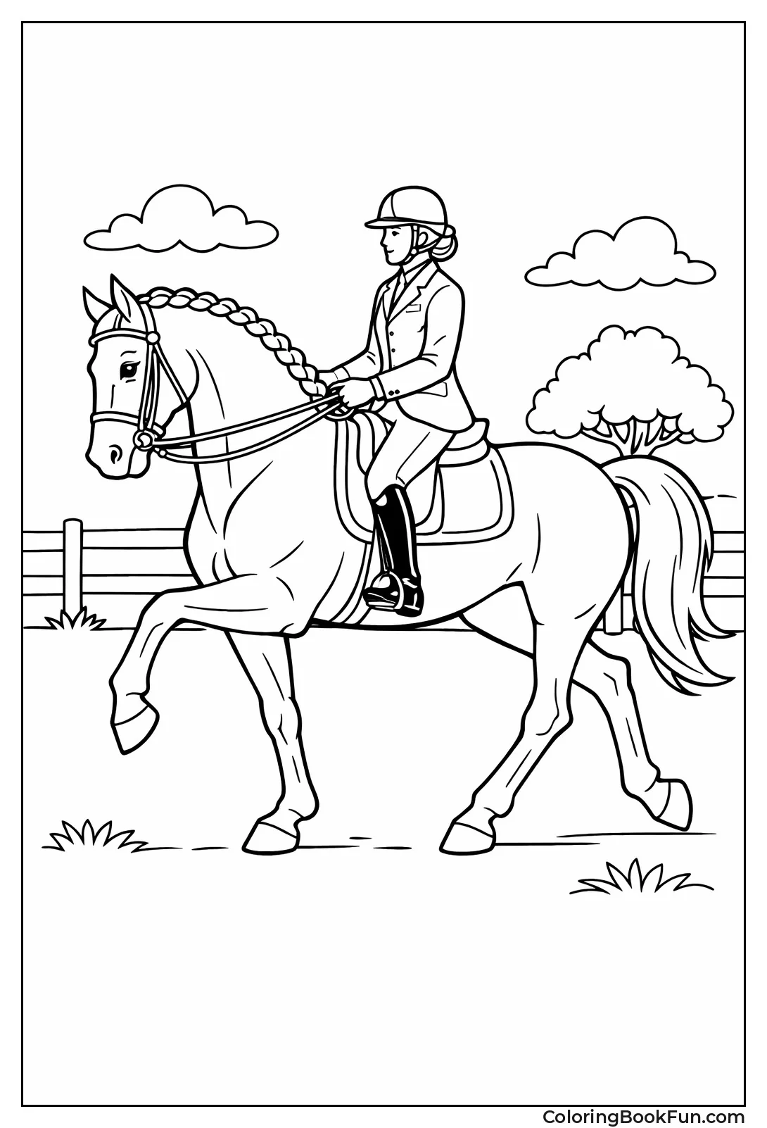 Elegant Dressage Horse