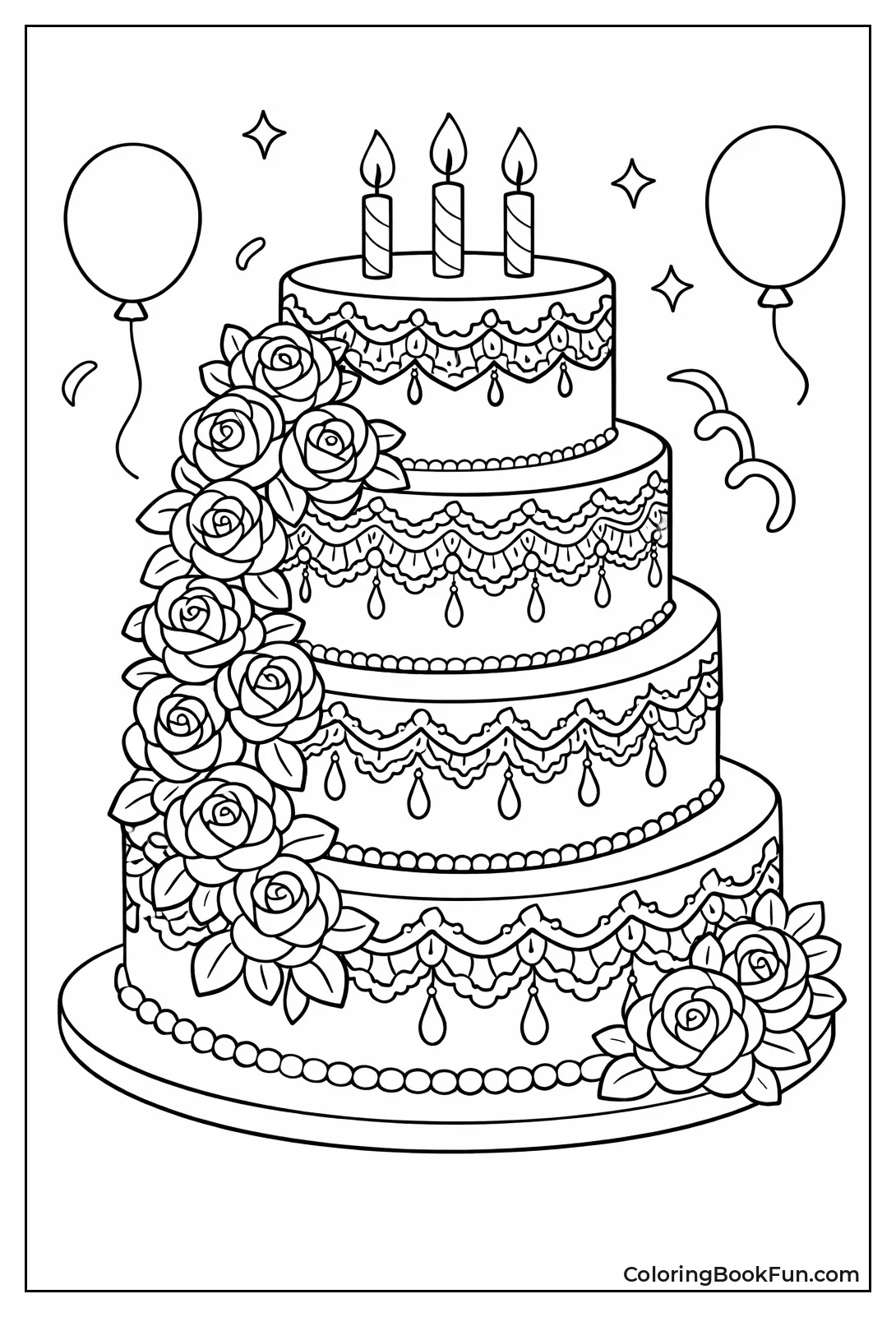 Elegant Wedding Cake Tiers