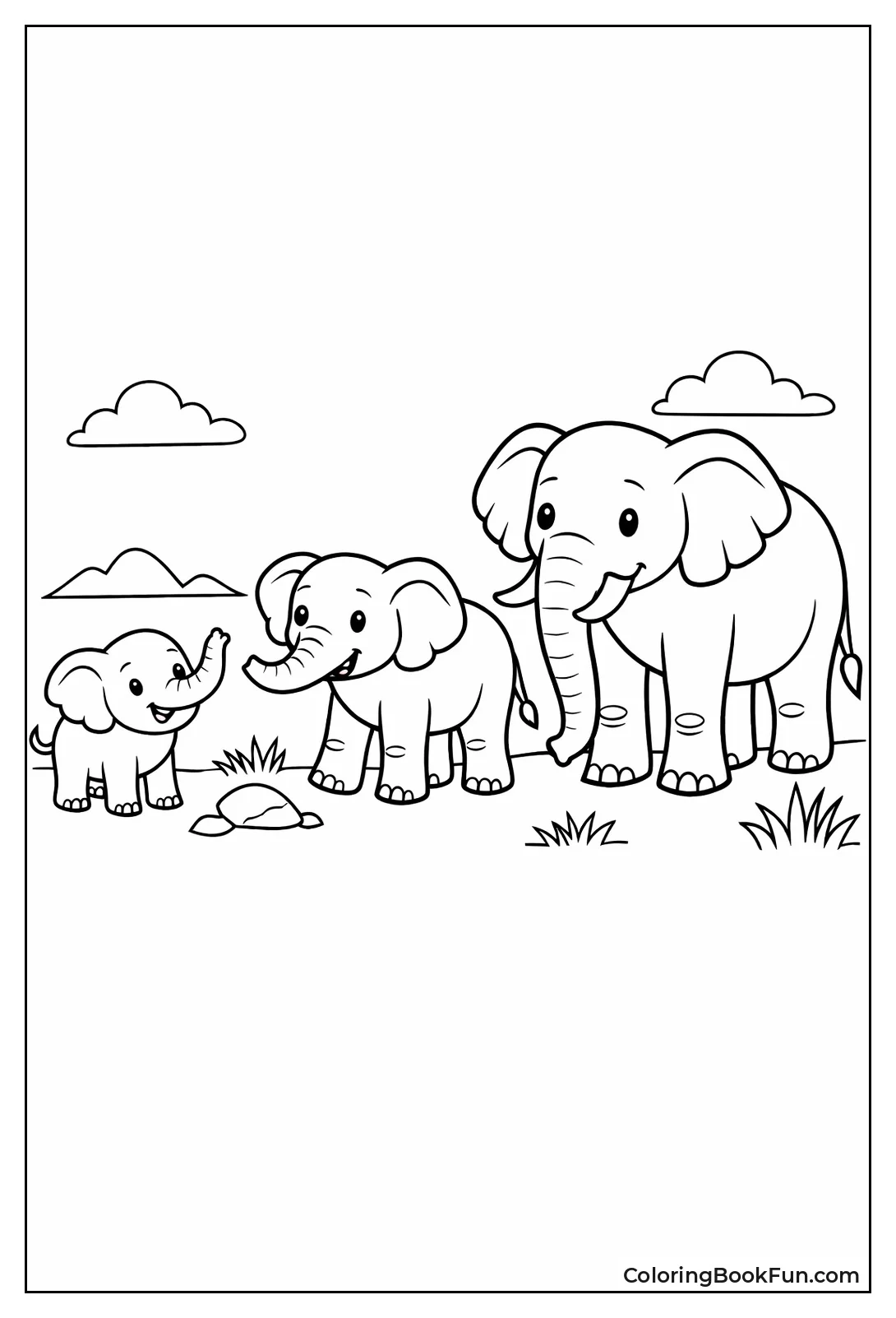 Elephant Life Stages Sequence