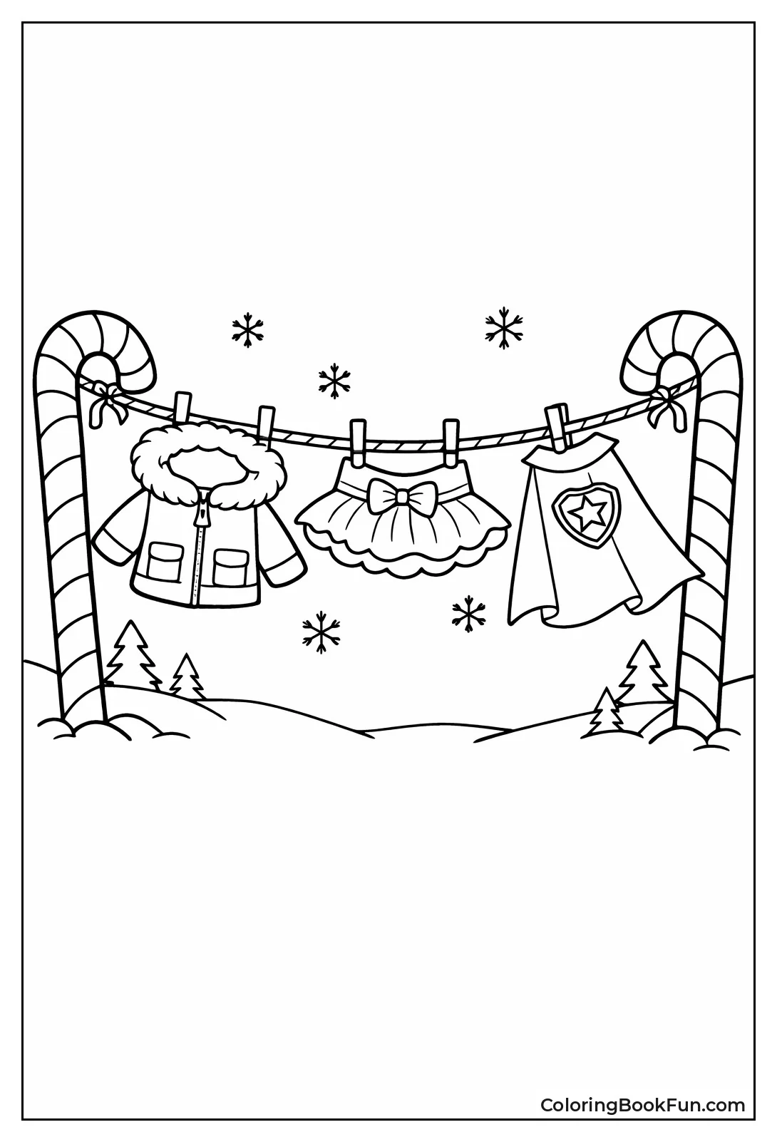 Elf Outfits on Clothesline