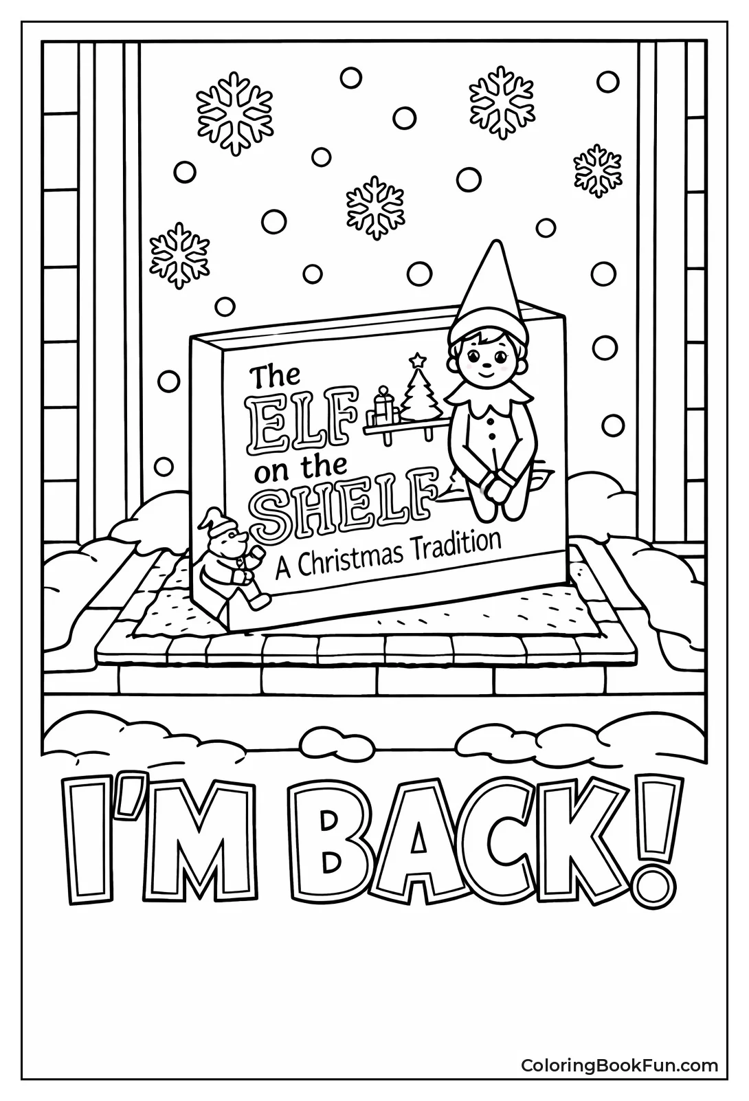 Elf Box on Snowy Doorstep
