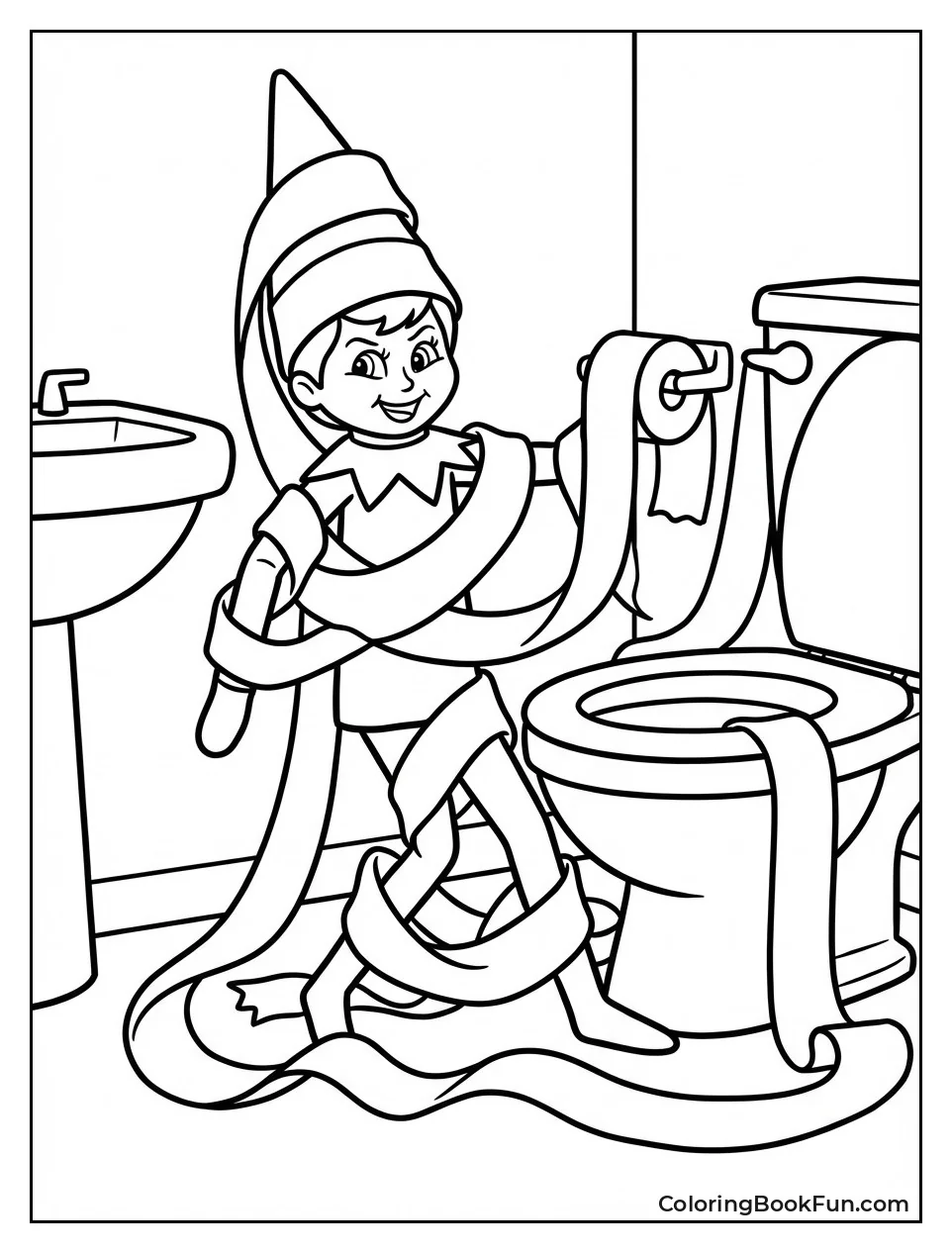 Elf Wrapped in Toilet Paper