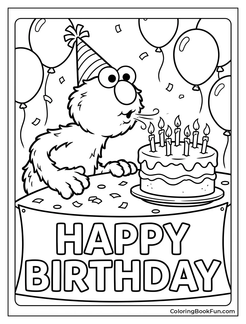 Elmo Blows Birthday Candles