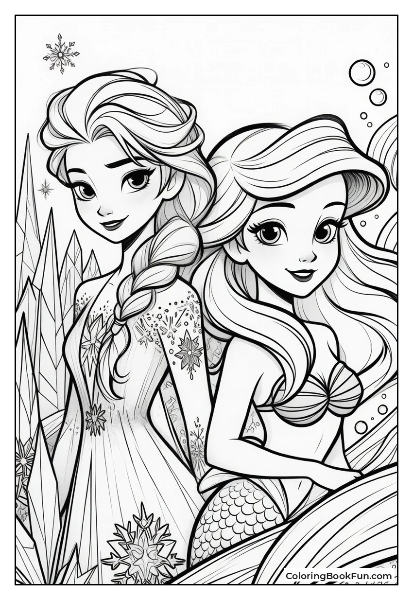 Elsa and Ariel Blend Magic