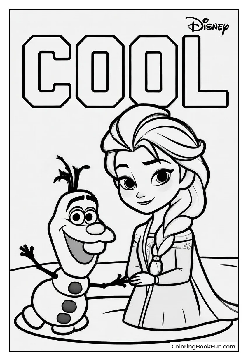 Elsa Cools Olaf at Picnic