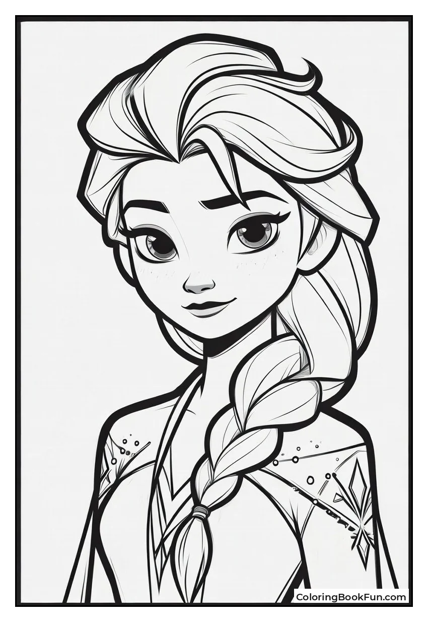 Elsa Models Flowing Ice Dress