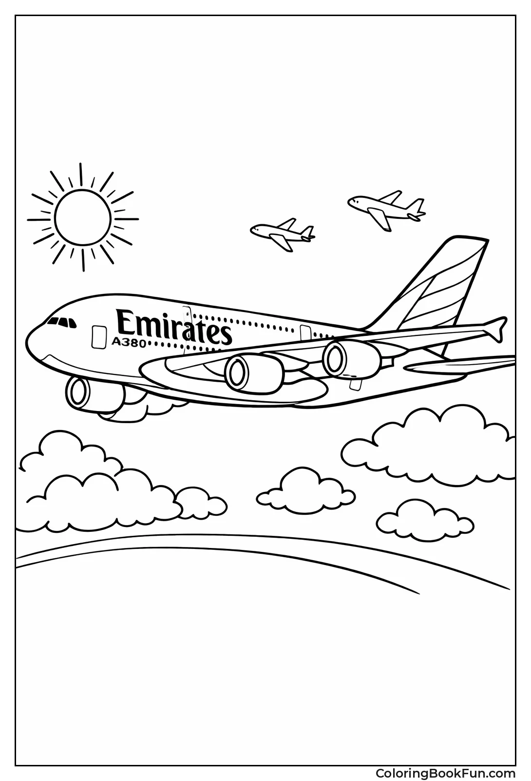 Emirates A380 Double Decker Jet