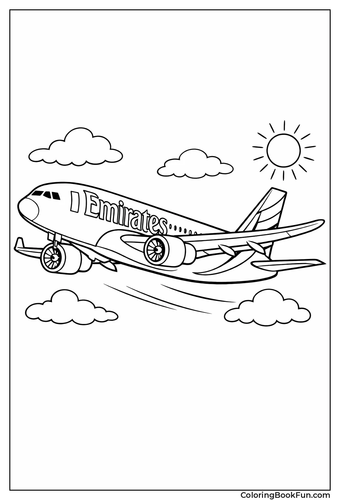 Emirates Jet Flies in Style